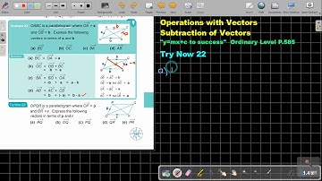 11 20 Operations with Vectors   Subtraction of Vectors   Part 2