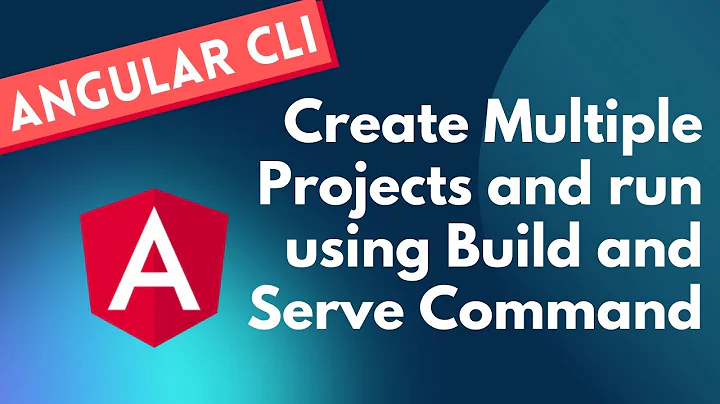 29. Create Sub Projects in the Angular Workspace and build or serve the projects  - Angular CLI