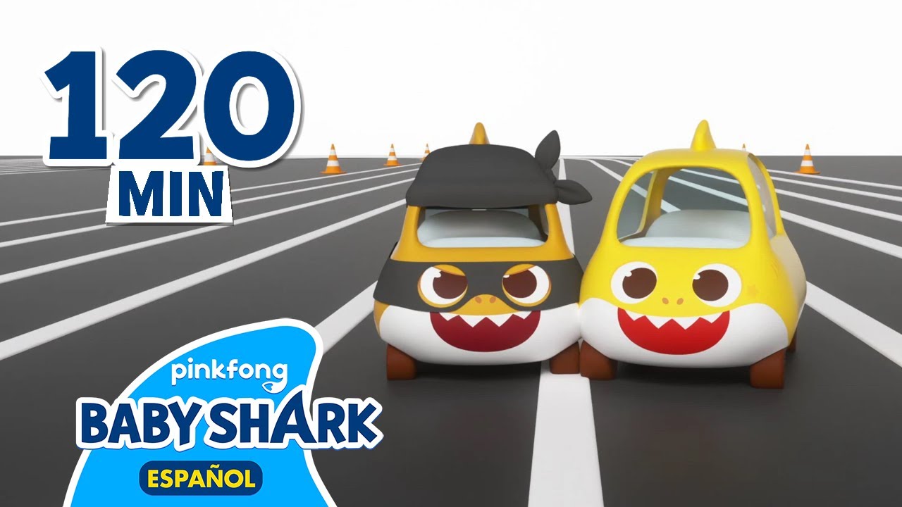 🚘Tiburón Bebé Auto de Juguete y más | Diez Pequeños Tiburones | Baby Shark en español