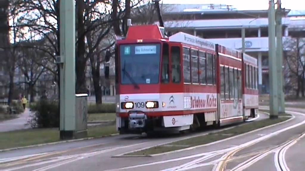 Die Straßenbahn in Cottbus am 8.2.2015