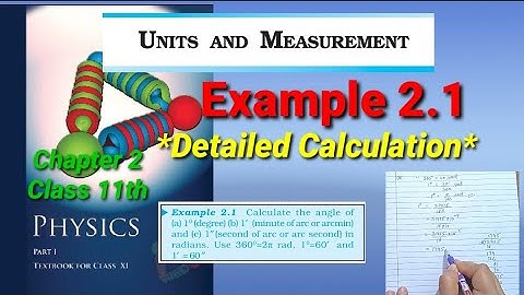 Example 2.1| Detailed Calculation |Class 11th Physics| Chapter 2|