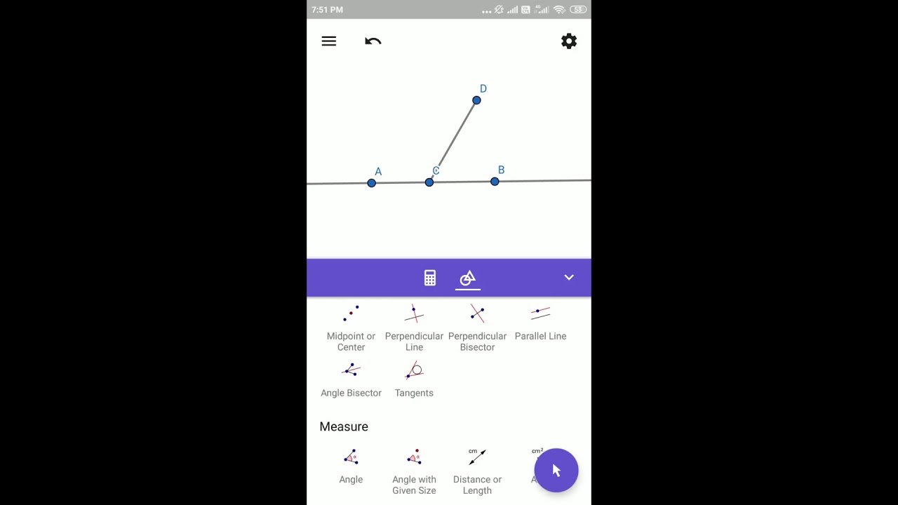 GeoGebra App Angles - YouTube