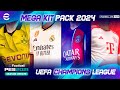 Megapack de Kits UEFA Champions League 2024 FINALES 100% Actualizados / Pes 2021 al 2024 🔥⚽