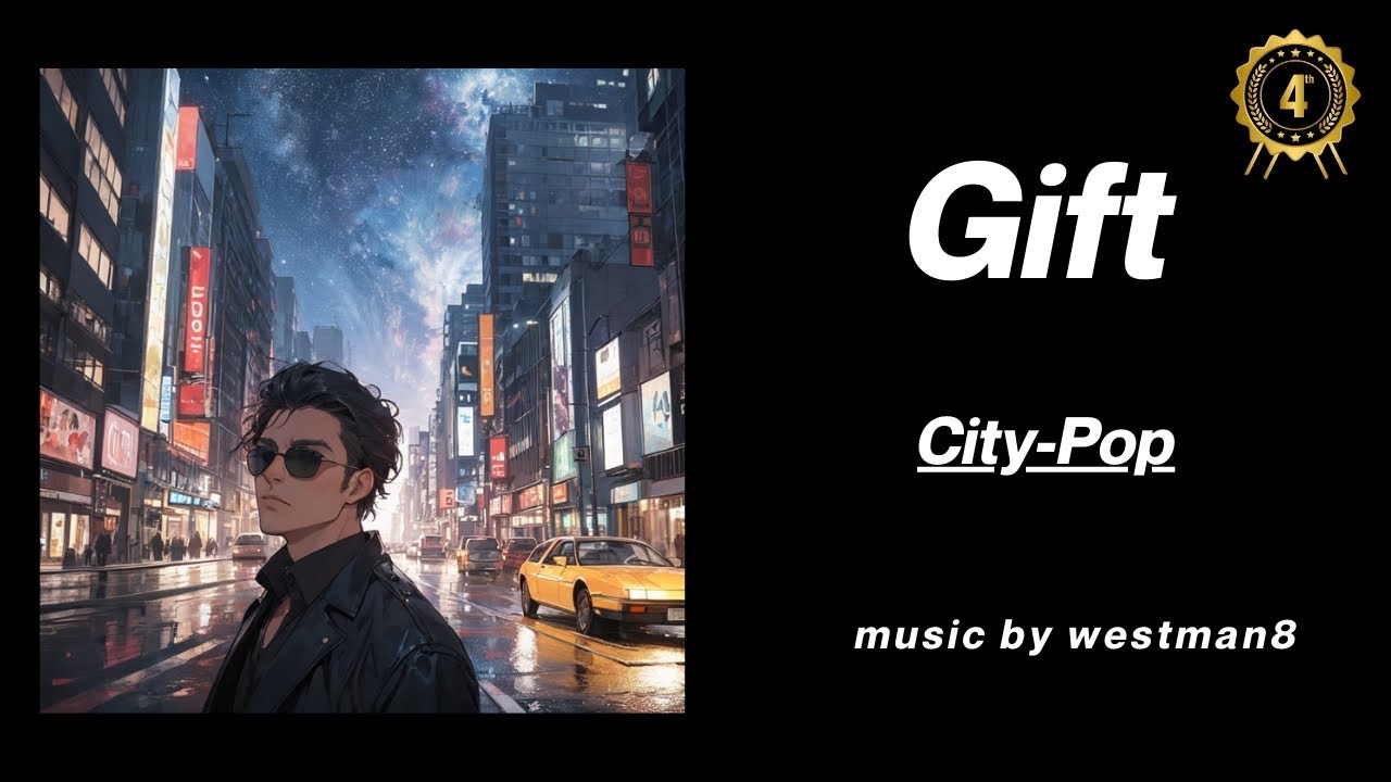 Gift」－1980年代の東京を駆け抜ける【音楽生成AI】City Pop × Neon