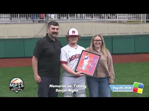 Baseball, Memorial vs. Trinity, Senior Night, 5/29/26