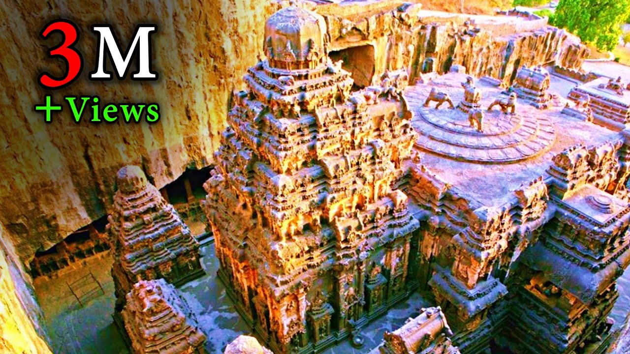 ⁣Kailasa Temple in Ellora Caves - Built with Alien Technology?