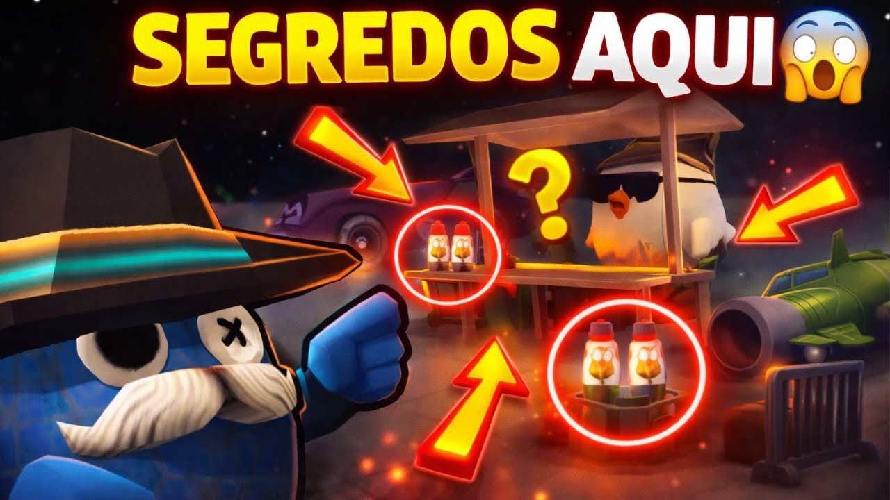 PROCUREI SEGREDOS no MAPA MAIS DIFÍCIL do CHICKEN GUN 😱