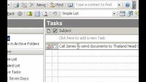 Microsoft Office Outlook 2003 Schedule time in Calendar to complete a task