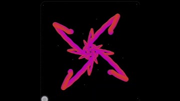red five dark line flower effect in display with 3d