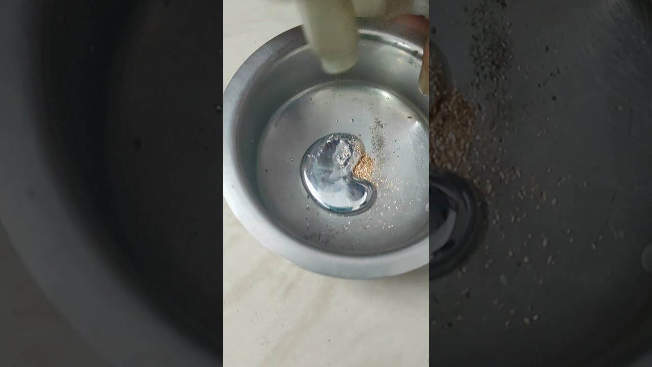 #shorts #ytshorts |adding and separation of gold with mercury |professional gold Smith |