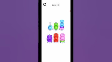 Hoop Stack Level 345 WalkThrough Solution Gameplay
