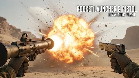 Unreal Engine 5 | Rocket Launcher & Pistol Showcase | FPS Weapons Gameplay Demo