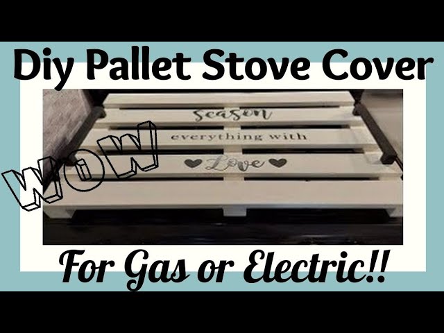 HOW TO DIY Stove Cover with Pallets! - YouTube