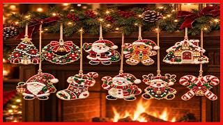10PCS Christmas Ornaments DIY Pearl Diamond Art Kits for Adults