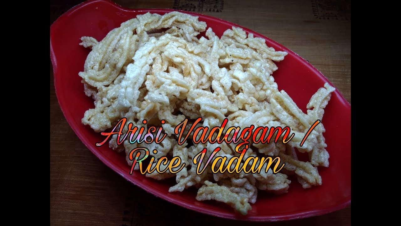 Arisi Vadagam / Vadam Rice Flour Vadam / Vathal Akki Sandige