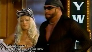 Macho Man Randy Savage attacks Dennis Rodman on The Tonight Show [10th August 1999]