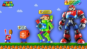 When Mario Buy the STRONGEST Robot in Mario Maze