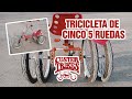 Tricicleta custer de cinco ruedas