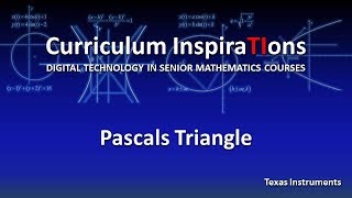 Pascals Triangle Hidden Gems with TI Nspire