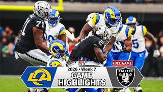 Los Angeles Rams vs Las Vegas Raiders Full Game Highlights | Oct 25 | NFL Season 2026 | Week 7 News