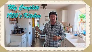 How I built my 1950's Kitchen on a Budget - Vintage Kitchen Tour