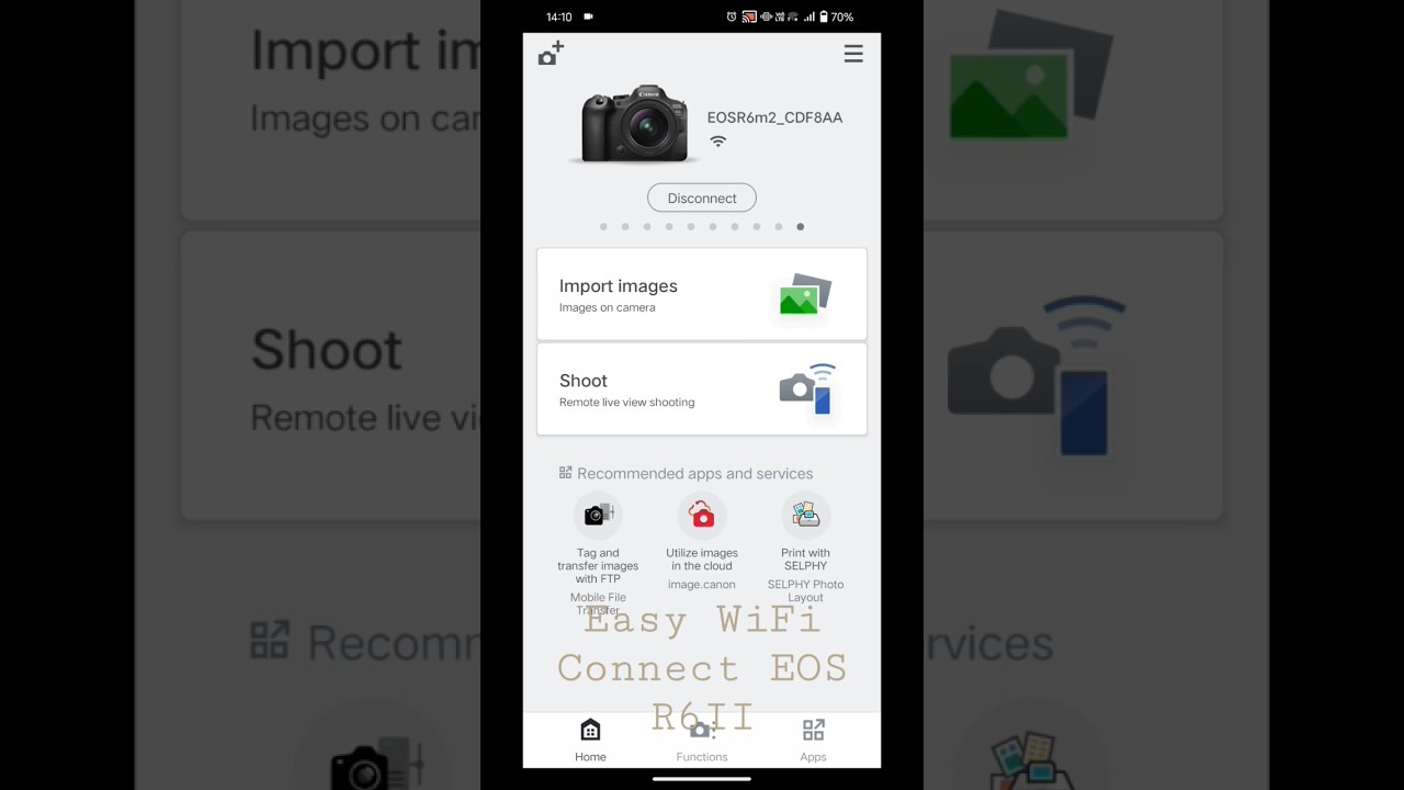 Canon EOS R6 Markii Wifi Setup |Easy Way| 