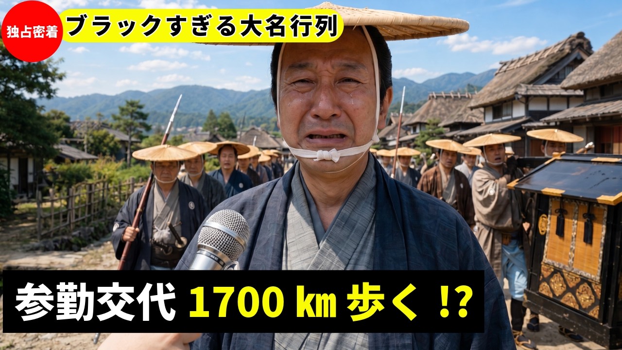 【参勤交代に密着】片道1700kmを徒歩!? 大名を破産させた“ブラック制度”の全貌