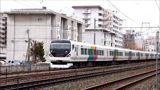 Ｅ２５７系Ｍ１０７編成試験走行（長総試運転線）２