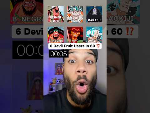INSANE Logia Challenge… Find 6 Devil Fruits in 60 SECONDS! 😭 #anime #onepiece #luffy #zoro #shorts