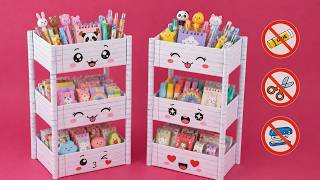Notebook Paper Organizer No Glue Paper Crafteasy Paper Craft Without Glueno Glue Paper Box