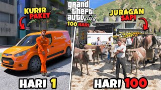 100 HARI DI GTA 5 DARI KURIR PAKET SAMPAI MENJADI JURAGAN SAPI TERKENAL screenshot 5