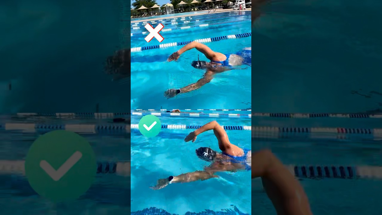 Stop Bobbing Your Head While Swimming❌ 