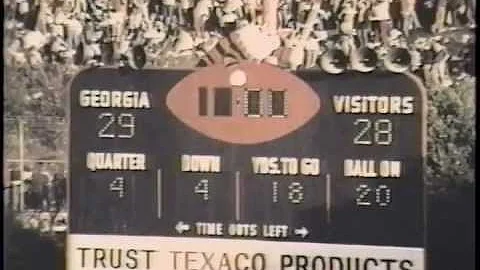 1978 #11 Georgia Bulldogs vs. Georgia Tech Yellow Jackets - Larry Munson's call and comments