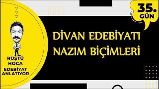 Divan Edebiyatı Nazim Bi̇çi̇mleri̇ 100 Günde Edebiyat Kampı 35Gün Rüştü Hoca