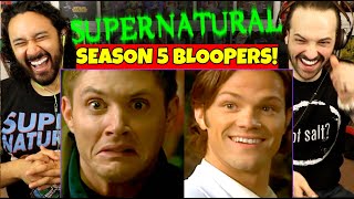 SUPERNATURAL - Season 5 BLOOPERS / GAG REEL - REACTION!