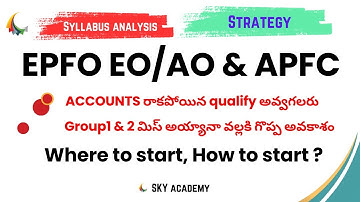 EPFO EO AO APFC Strategy | Full syllabus analysis | Best Strategy to start | Provident Fund officer