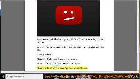 Fix YouTube Not Working on Google Chrome browser