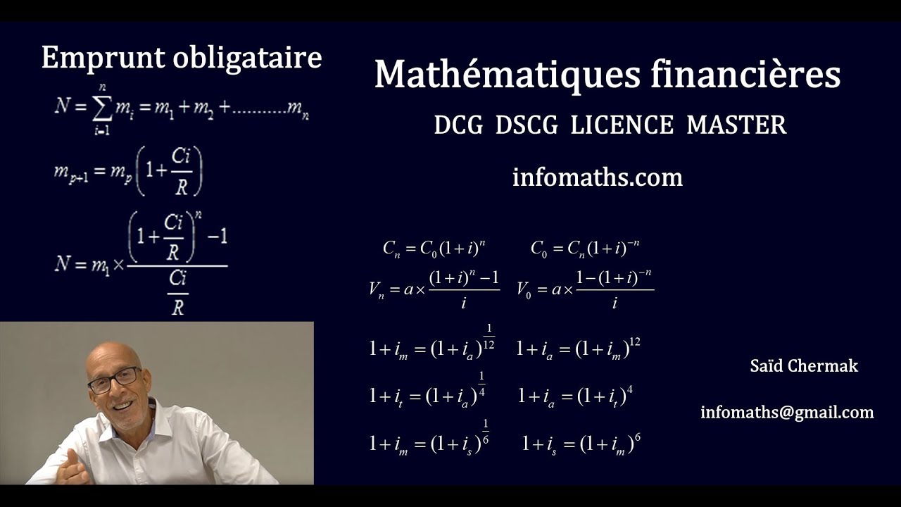 MATHÉMATIQUES FINANCIÈRES. EMPRUNT OBLIGATAIRE. DCG. DSCG.