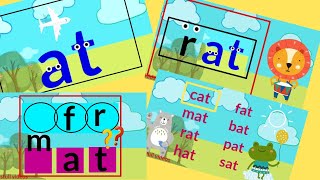 3 letter words / Blending words with 'at' family. screenshot 4