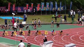 20180503　第71回大阪高校陸上3 4地区予選会　男子　100m　予選　13組