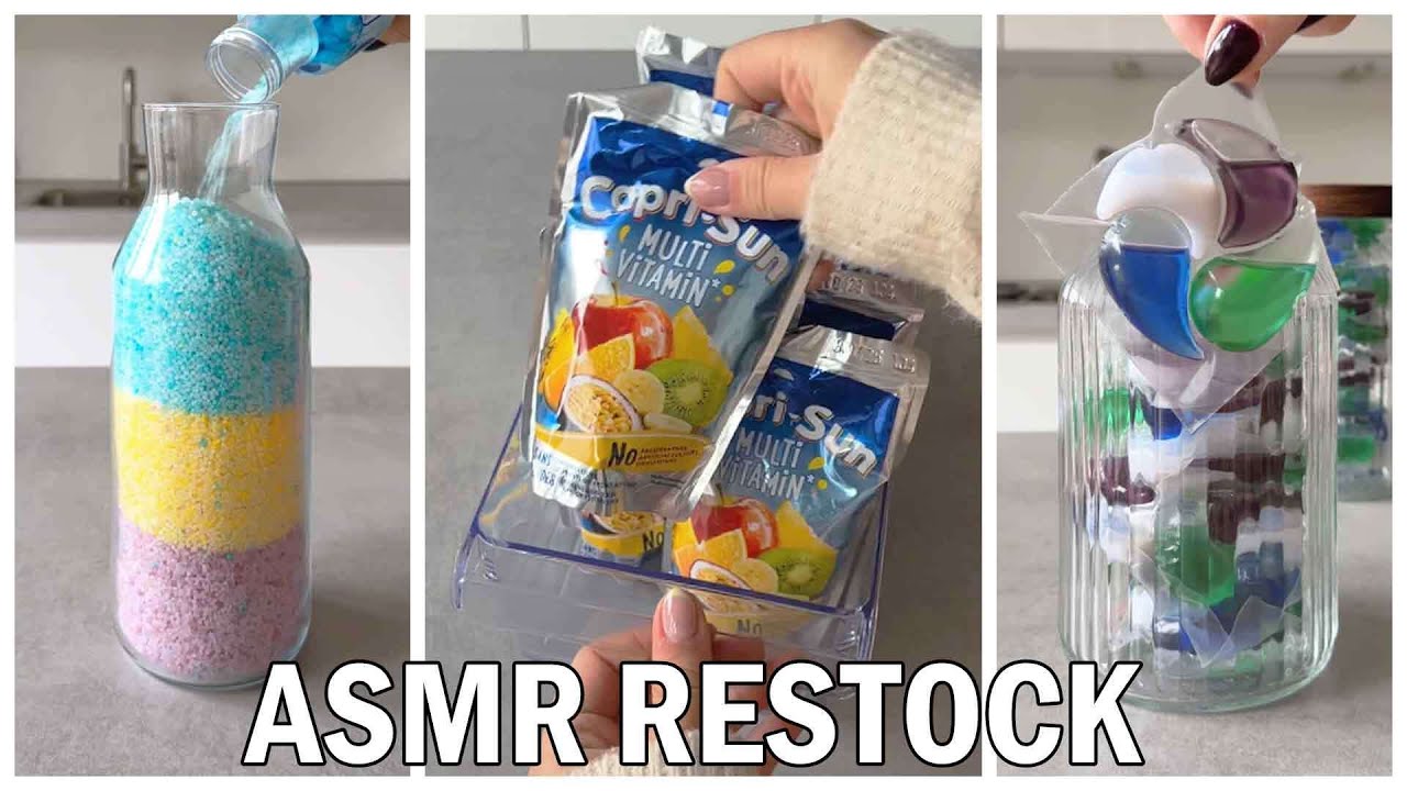 Asmr Restocking 3 Hour Restocking ASMR Videos To Fall Asleep To | Cleaning/Organising ...