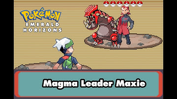 Pokemon Emerald Horizons  - VS Team Magma Maxie (Magma Hideout)