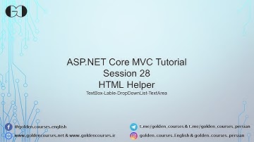 HTML Helper in ASP.NET Core Part 1- Session 28