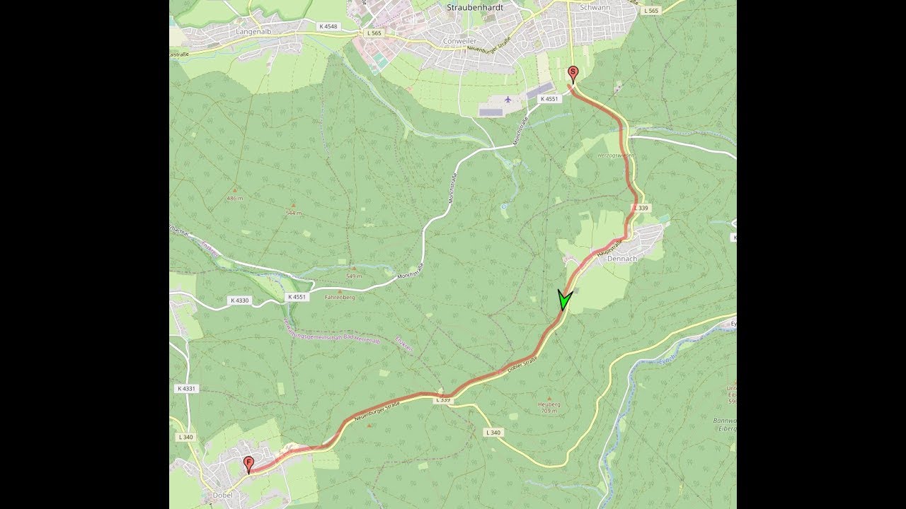 Autofahrt im Schwarzwald/PF: Schwanner Warte ---:--- Dobel