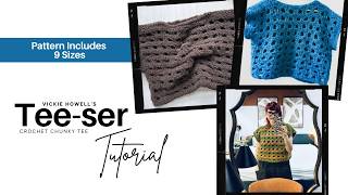 Tee-ser Chunky Crochet Top Tutorial with Pattern