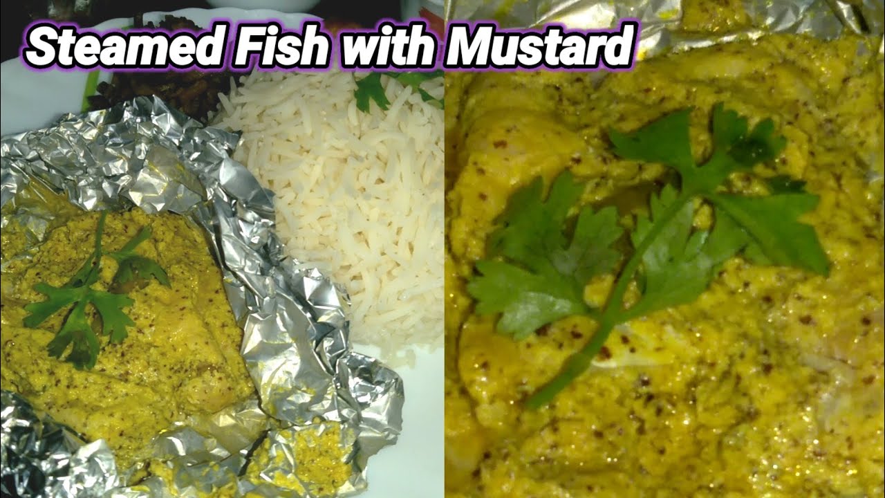 Steamed Fish With Mustard In Aluminium Foil Quick Paturi Recipe Steamed Bhatki Youtube