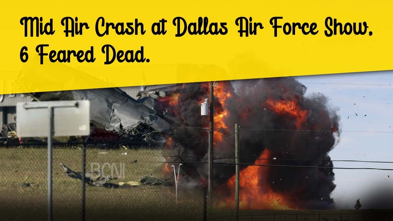 Dallas Air Show | Dallas Air Crash 2022 | Mid Air Crash at Dallas Airforce Show | US News | BCNI