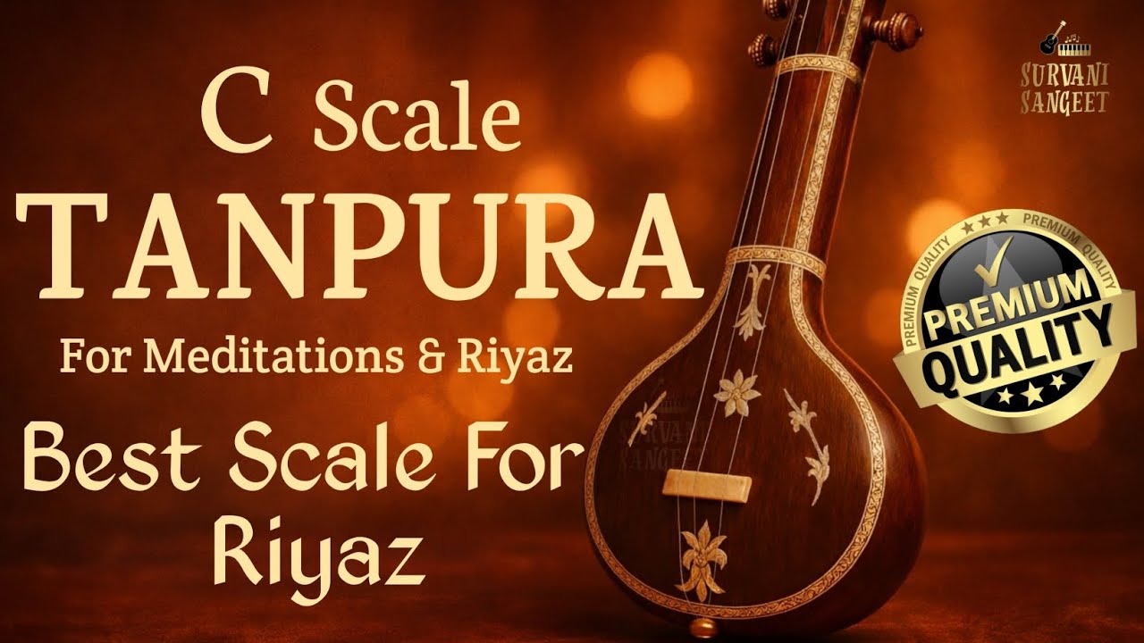 C Scale Tanpura for daily Riyaz || 30 minute riyaz|| Best for meditation and Singing||Origina Sound