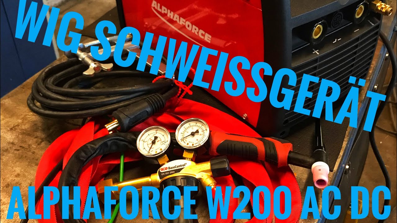 Alphaforce W-200 AC DC Wig Schweissgerät | Die perfekte Anlage für den Budgetbewussten Schweißer!