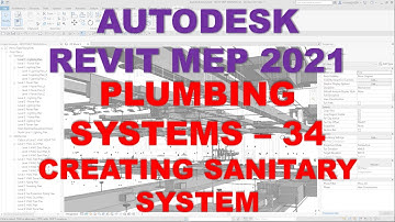 REVIT MEP 2021 - PLUMBING SYSTEMS - 34 CREATING SANITARY SYSTEM